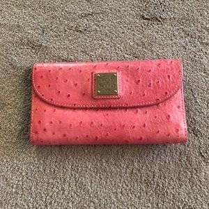 Dooney & Bourke Pink Ostrich wallet